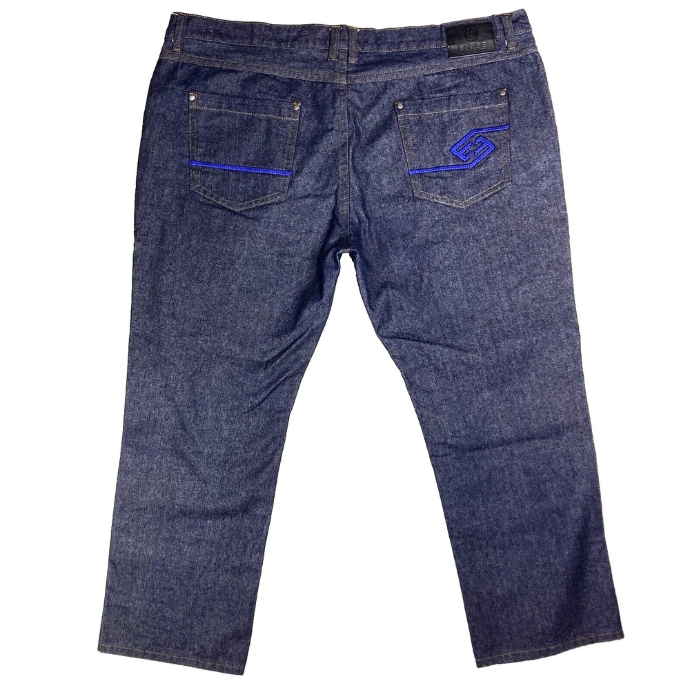 Enyce New York Straight Relaxed 100% Cotton Denim Pants Jeans Mens 50 Big 50x32
